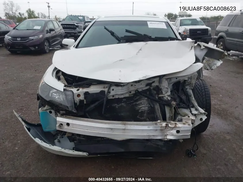 2012 Acura Tl 3.5 VIN: 19UUA8F58CA008623 Lot: 40432655