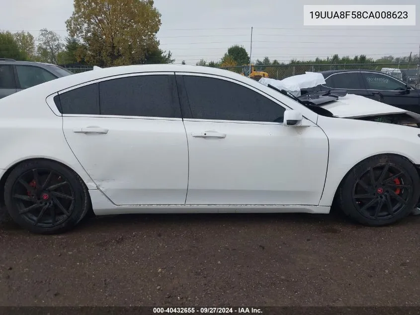 2012 Acura Tl 3.5 VIN: 19UUA8F58CA008623 Lot: 40432655