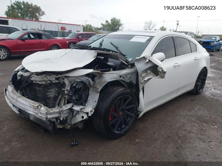 2012 Acura Tl 3.5 VIN: 19UUA8F58CA008623 Lot: 40432655