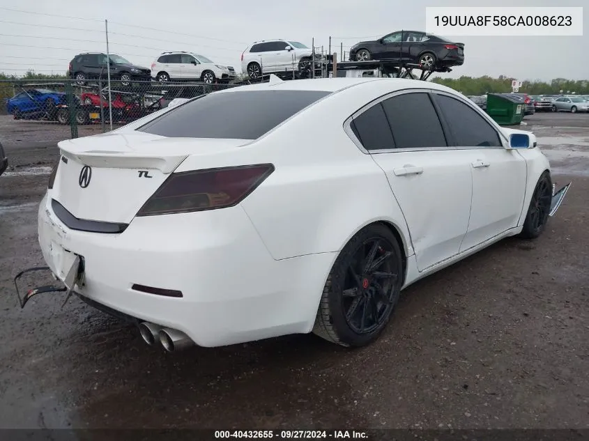 2012 Acura Tl 3.5 VIN: 19UUA8F58CA008623 Lot: 40432655