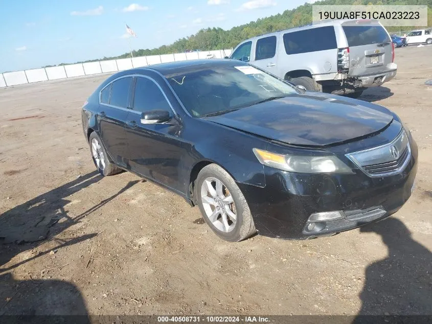 2012 Acura Tl 3.5 VIN: 19UUA8F51CA023223 Lot: 40508731