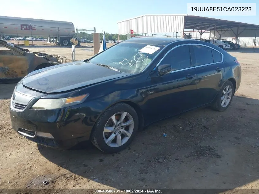 2012 Acura Tl 3.5 VIN: 19UUA8F51CA023223 Lot: 40508731