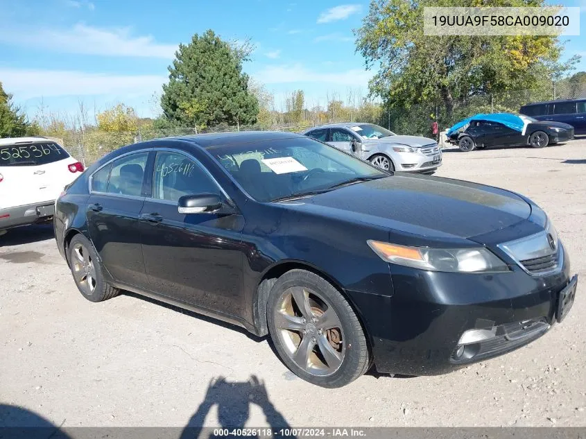 2012 Acura Tl 3.7 VIN: 19UUA9F58CA009020 Lot: 40526118