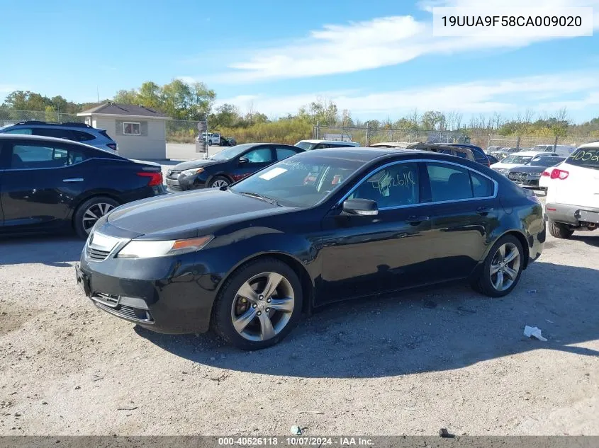 2012 Acura Tl 3.7 VIN: 19UUA9F58CA009020 Lot: 40526118