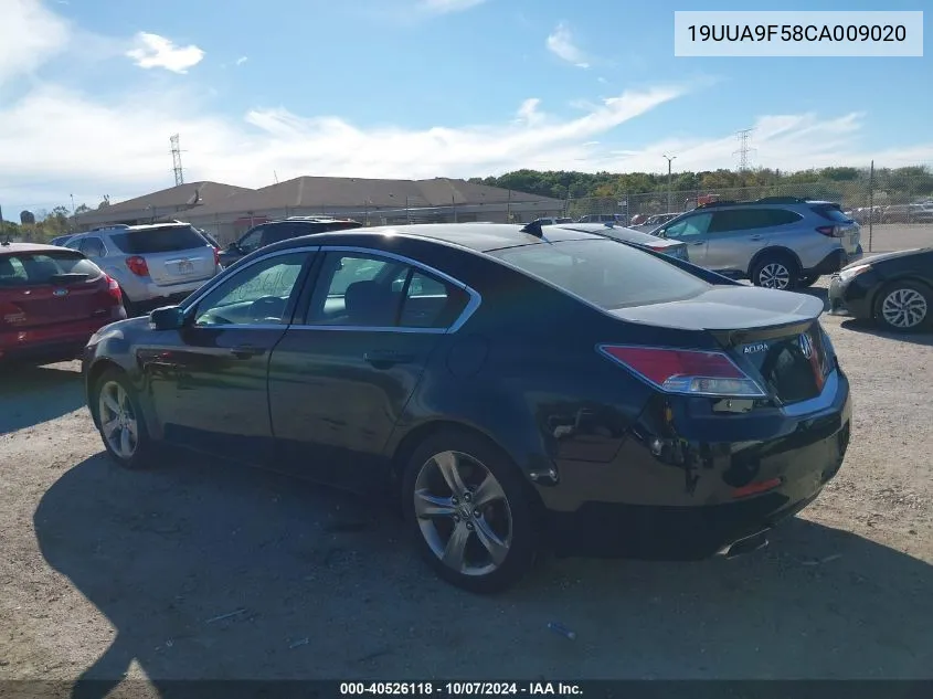 2012 Acura Tl 3.7 VIN: 19UUA9F58CA009020 Lot: 40526118