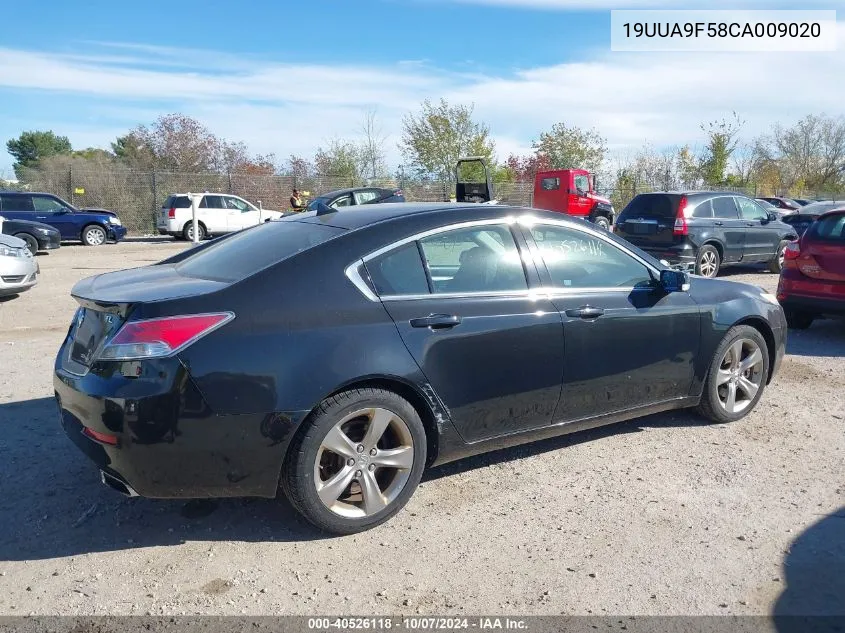 2012 Acura Tl 3.7 VIN: 19UUA9F58CA009020 Lot: 40526118