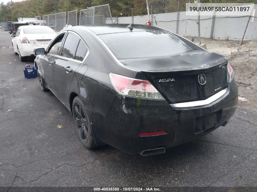 2012 Acura Tl 3.7 VIN: 19UUA9F58CA011897 Lot: 40535350