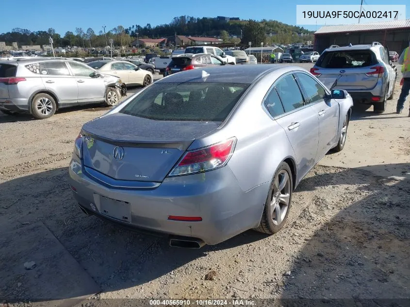 19UUA9F50CA002417 2012 Acura Tl 3.7