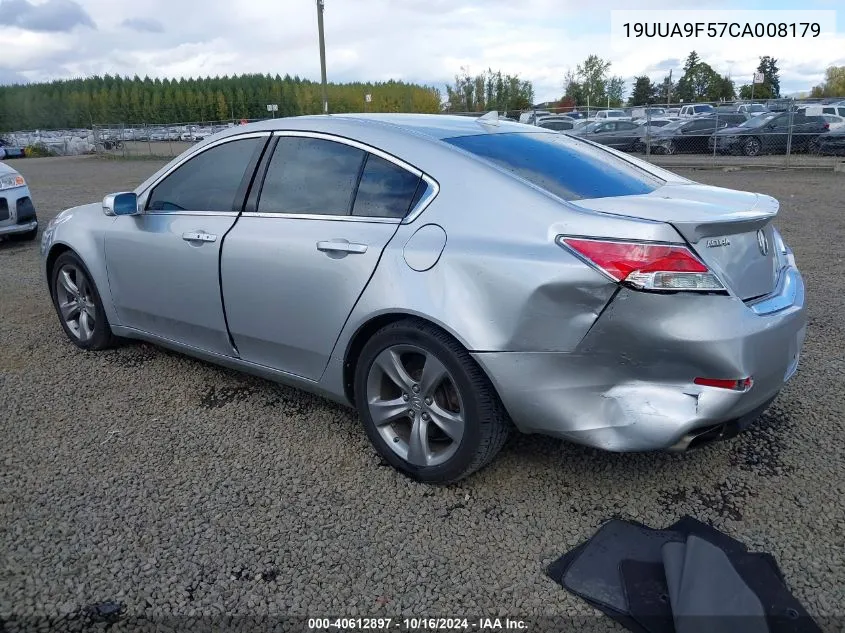 2012 Acura Tl 3.7 VIN: 19UUA9F57CA008179 Lot: 40612897