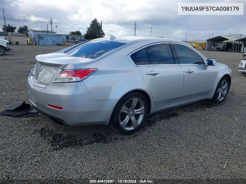 2012 Acura Tl 3.7 VIN: 19UUA9F57CA008179 Lot: 40612897