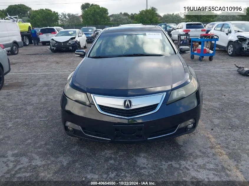 2012 Acura Tl 3.7 VIN: 19UUA9F55CA010996 Lot: 40654550