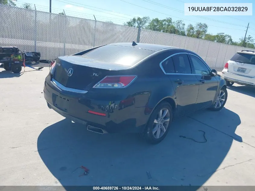 2012 Acura Tl 3.5 VIN: 19UUA8F28CA032829 Lot: 40659726