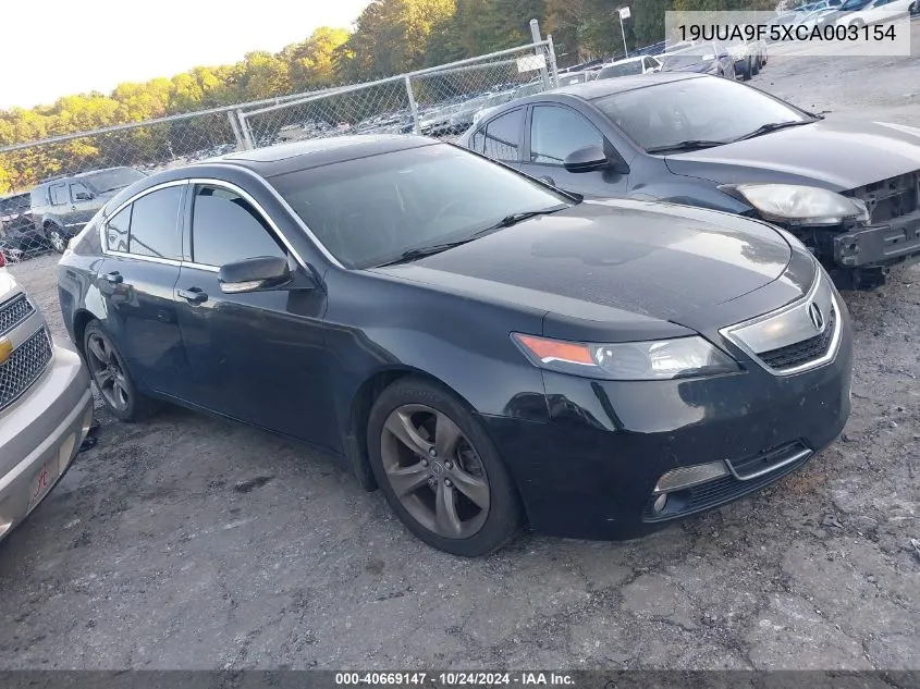 2012 Acura Tl 3.7 VIN: 19UUA9F5XCA003154 Lot: 40669147