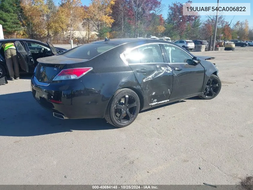 2012 Acura Tl 3.5 VIN: 19UUA8F54CA006822 Lot: 40694145