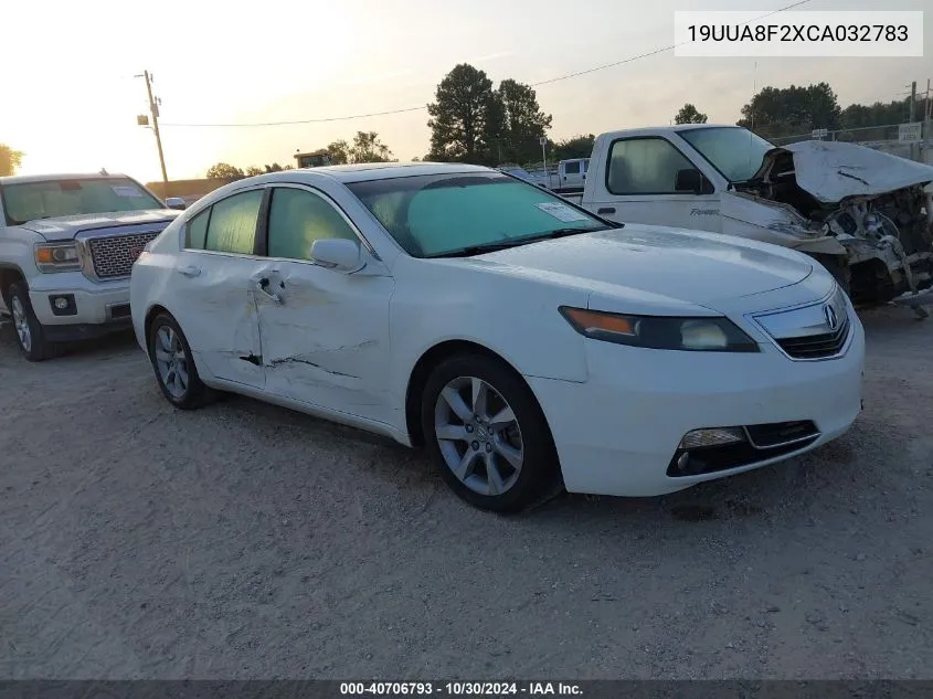 2012 Acura Tl 3.5 VIN: 19UUA8F2XCA032783 Lot: 40706793