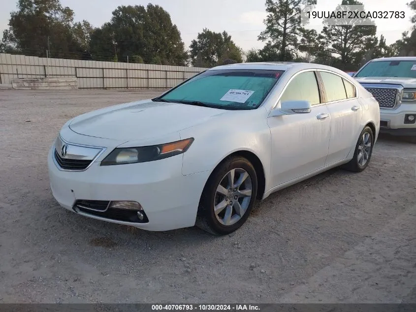 2012 Acura Tl 3.5 VIN: 19UUA8F2XCA032783 Lot: 40706793