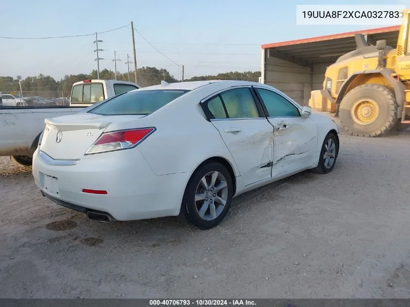 2012 Acura Tl 3.5 VIN: 19UUA8F2XCA032783 Lot: 40706793