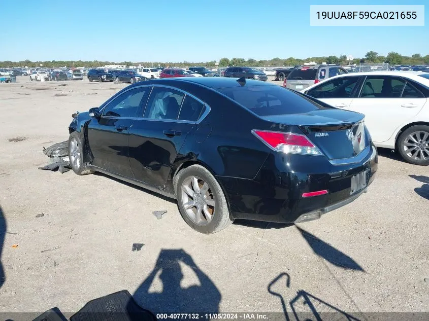 2012 Acura Tl 3.5 VIN: 19UUA8F59CA021655 Lot: 40777132