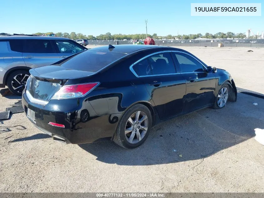 2012 Acura Tl 3.5 VIN: 19UUA8F59CA021655 Lot: 40777132