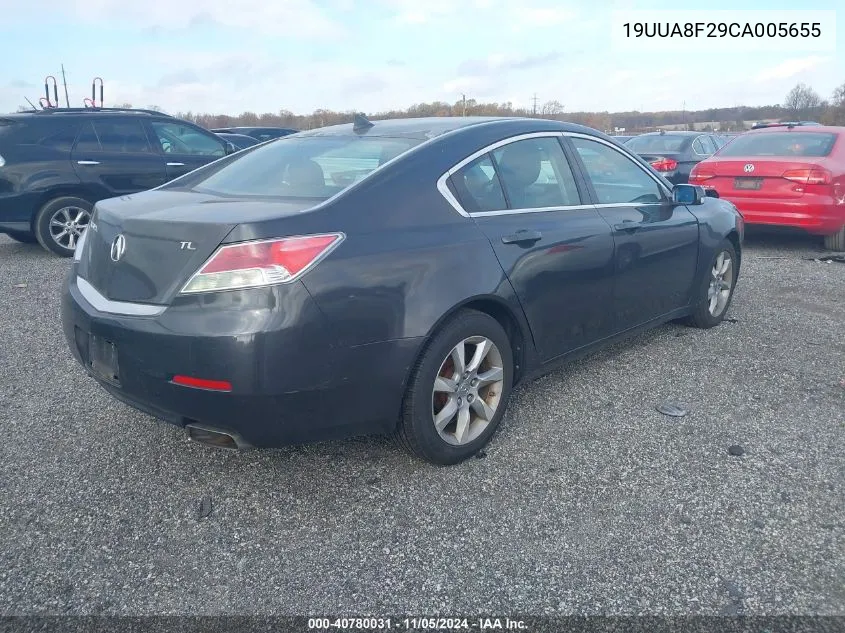 2012 Acura Tl 3.5 VIN: 19UUA8F29CA005655 Lot: 40780031