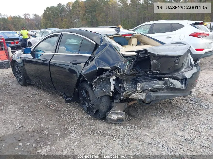 2012 Acura Tl 3.5 VIN: 19UUA8F29CA001105 Lot: 40789766