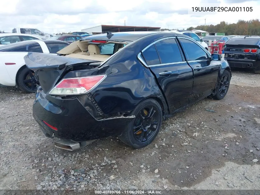 2012 Acura Tl 3.5 VIN: 19UUA8F29CA001105 Lot: 40789766