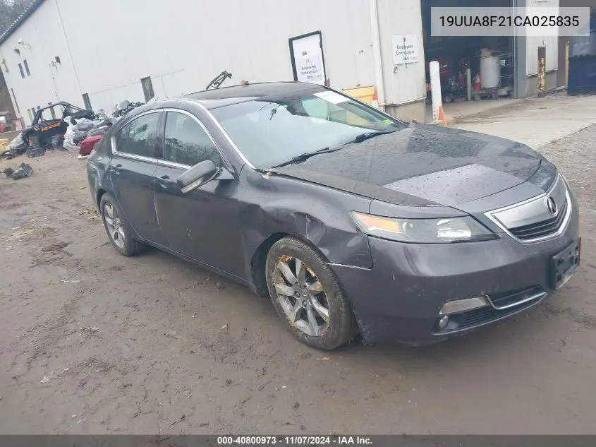 2012 Acura Tl 3.5 VIN: 19UUA8F21CA025835 Lot: 40800973