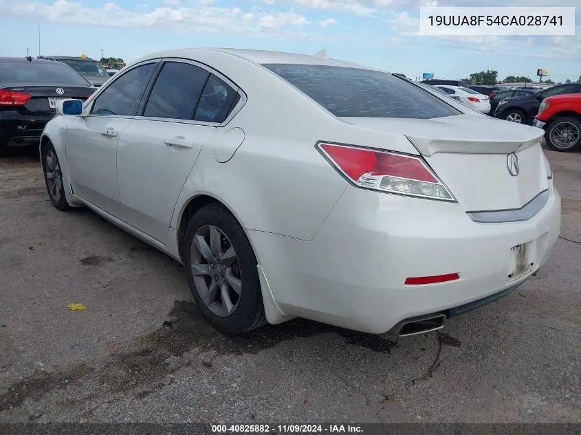 2012 Acura Tl Tech Auto VIN: 19UUA8F54CA028741 Lot: 40825882