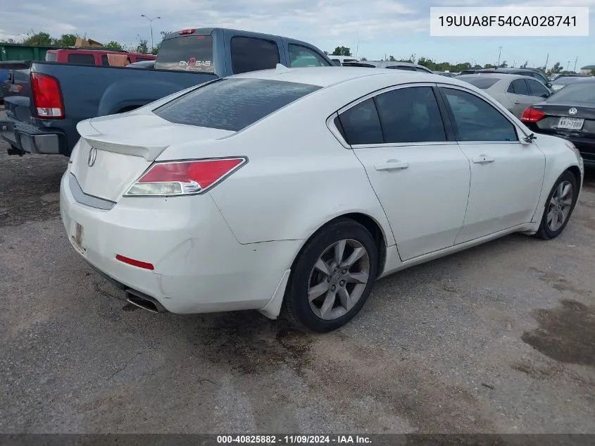 2012 Acura Tl Tech Auto VIN: 19UUA8F54CA028741 Lot: 40825882