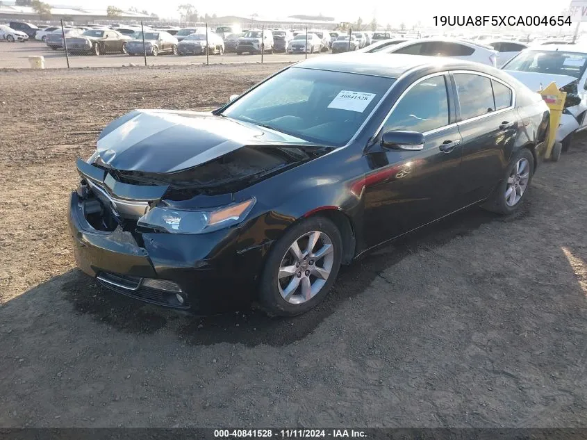 2012 Acura Tl 3.5 VIN: 19UUA8F5XCA004654 Lot: 40841528