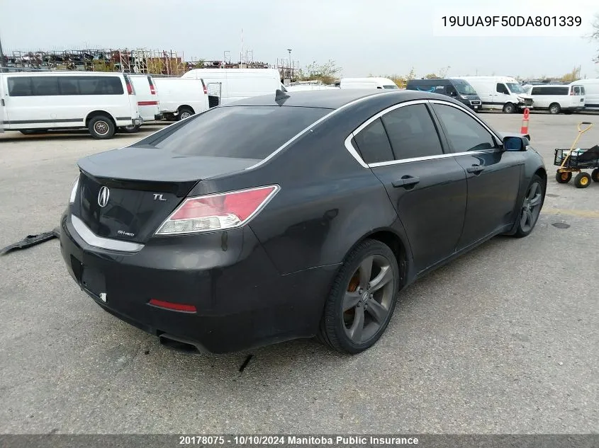 2013 Acura Tl VIN: 19UUA9F50DA801339 Lot: 20178075