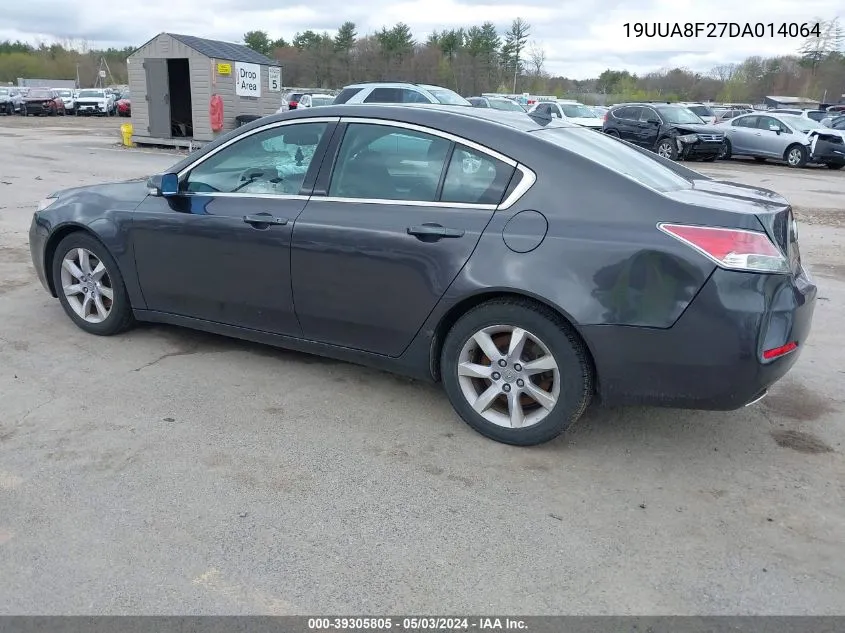 2013 Acura Tl 3.5 VIN: 19UUA8F27DA014064 Lot: 39305805