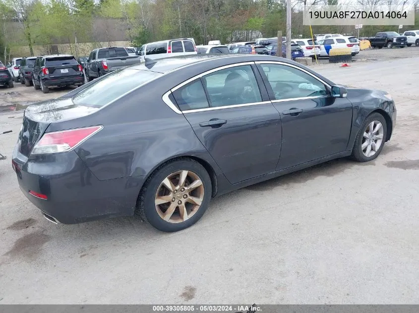 2013 Acura Tl 3.5 VIN: 19UUA8F27DA014064 Lot: 39305805