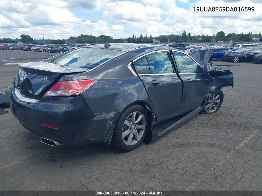 2013 Acura Tl 3.5 VIN: 19UUA8F59DA016599 Lot: 39633815