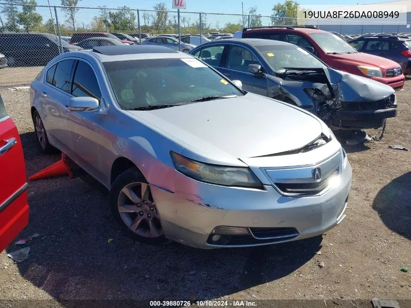 2013 Acura Tl 3.5 VIN: 19UUA8F26DA008949 Lot: 39880726