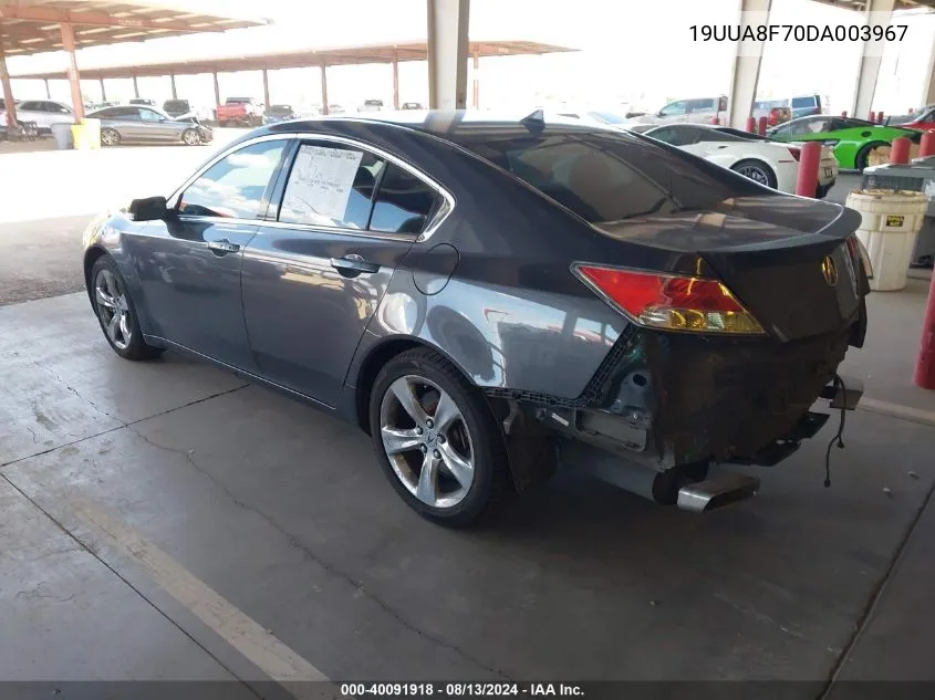 2013 Acura Tl 3.5 VIN: 19UUA8F70DA003967 Lot: 40091918