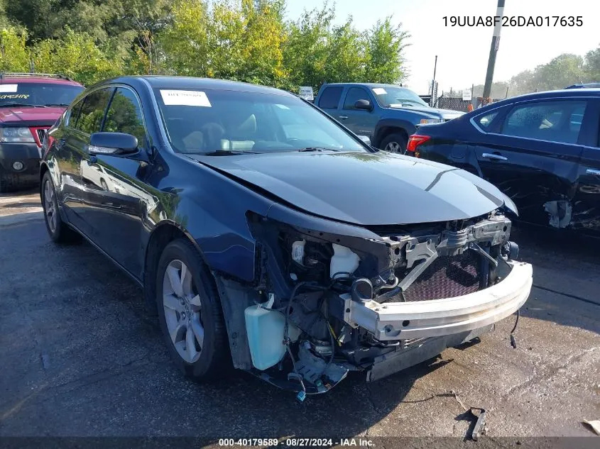 2013 Acura Tl 3.5 VIN: 19UUA8F26DA017635 Lot: 40179589