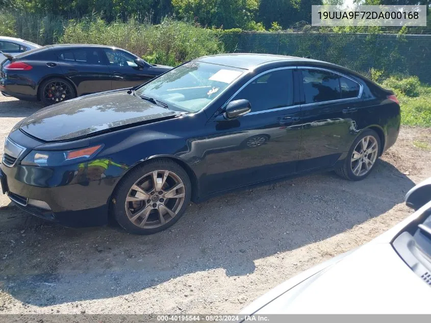 2013 Acura Tl 3.7 VIN: 19UUA9F72DA000168 Lot: 40195544