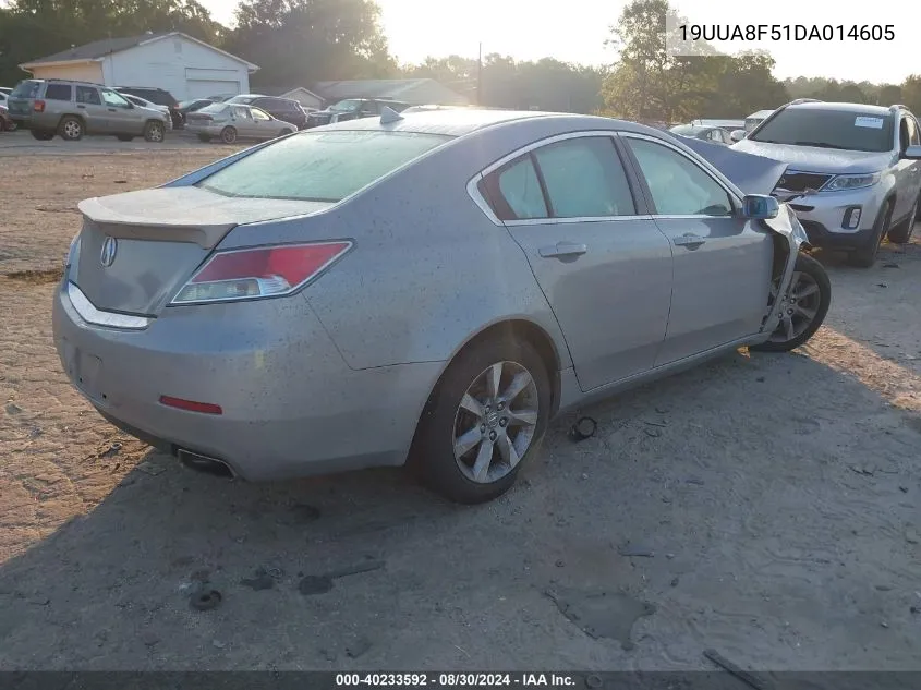 2013 Acura Tl 3.5 VIN: 19UUA8F51DA014605 Lot: 40233592