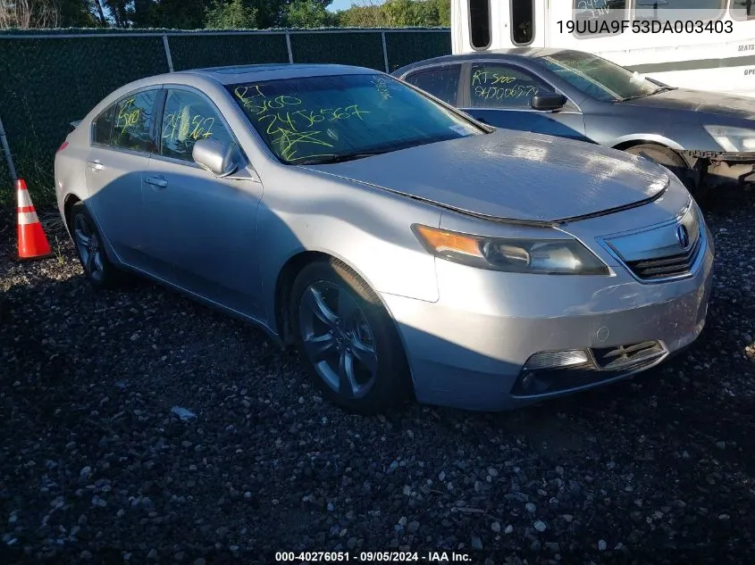 2013 Acura Tl 3.7 VIN: 19UUA9F53DA003403 Lot: 40276051