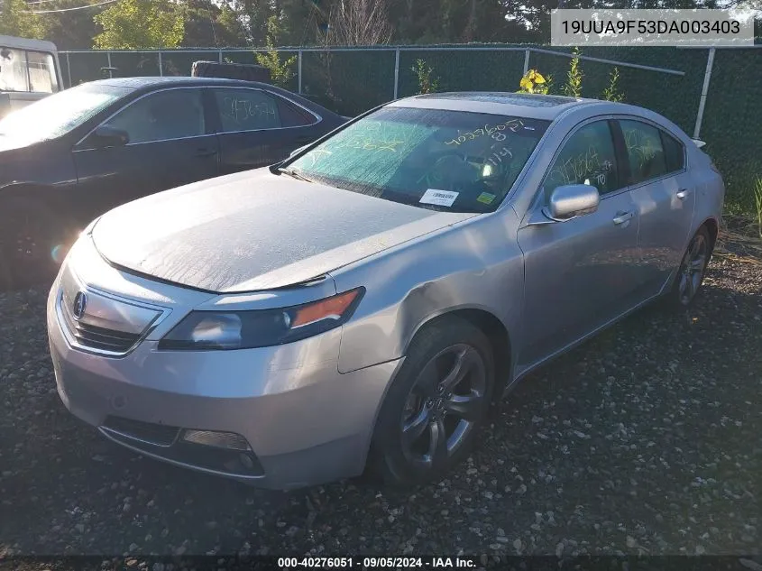 2013 Acura Tl 3.7 VIN: 19UUA9F53DA003403 Lot: 40276051