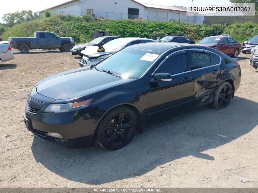 2013 Acura Tl 3.7 VIN: 19UUA9F53DA003367 Lot: 40326878