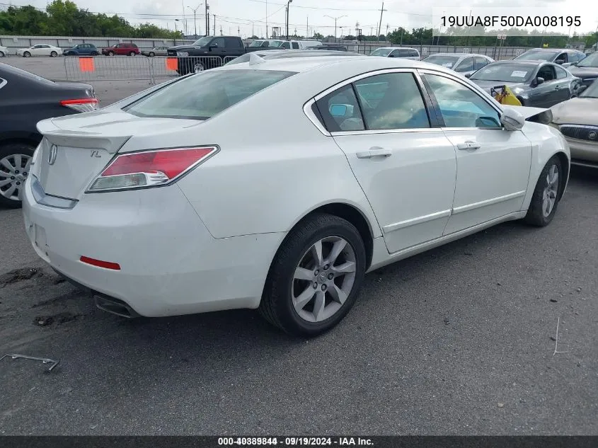 2013 Acura Tl 3.5 VIN: 19UUA8F50DA008195 Lot: 40389844