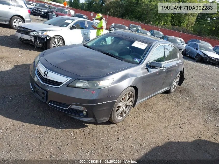 2013 Acura Tl 3.7 VIN: 19UUA9F71DA002283 Lot: 40393516