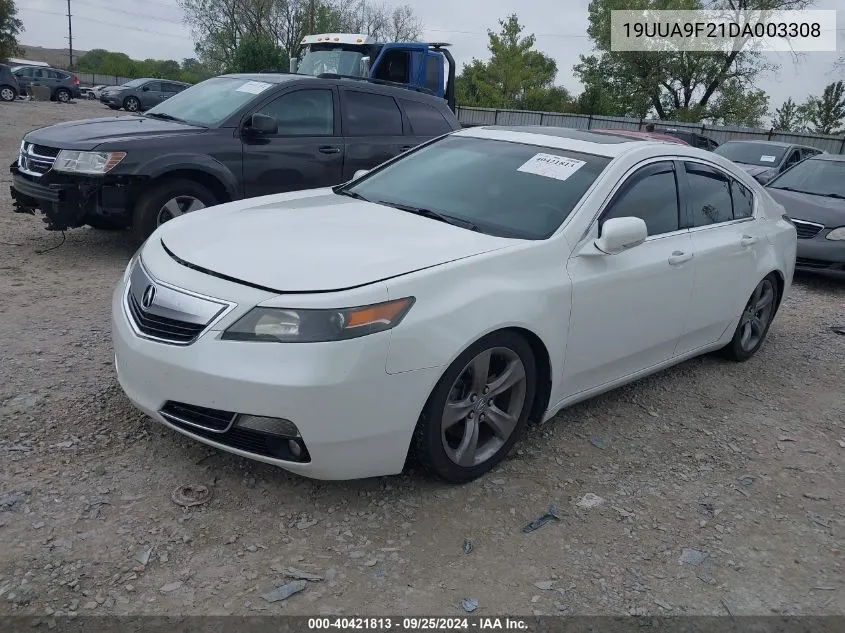 2013 Acura Tl 3.7 VIN: 19UUA9F21DA003308 Lot: 40421813