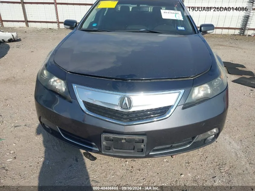 2013 Acura Tl 3.5 VIN: 19UUA8F26DA014086 Lot: 40456605