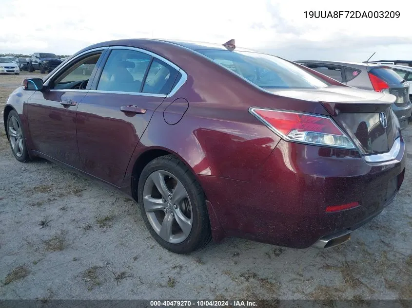 19UUA8F72DA003209 2013 Acura Tl 3.5