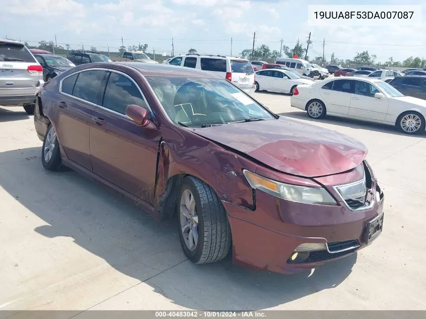 2013 Acura Tl 3.5 VIN: 19UUA8F53DA007087 Lot: 40483042