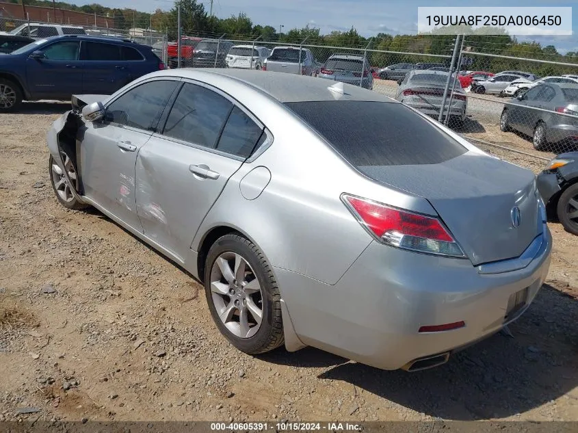 2013 Acura Tl 3.5 VIN: 19UUA8F25DA006450 Lot: 40605391