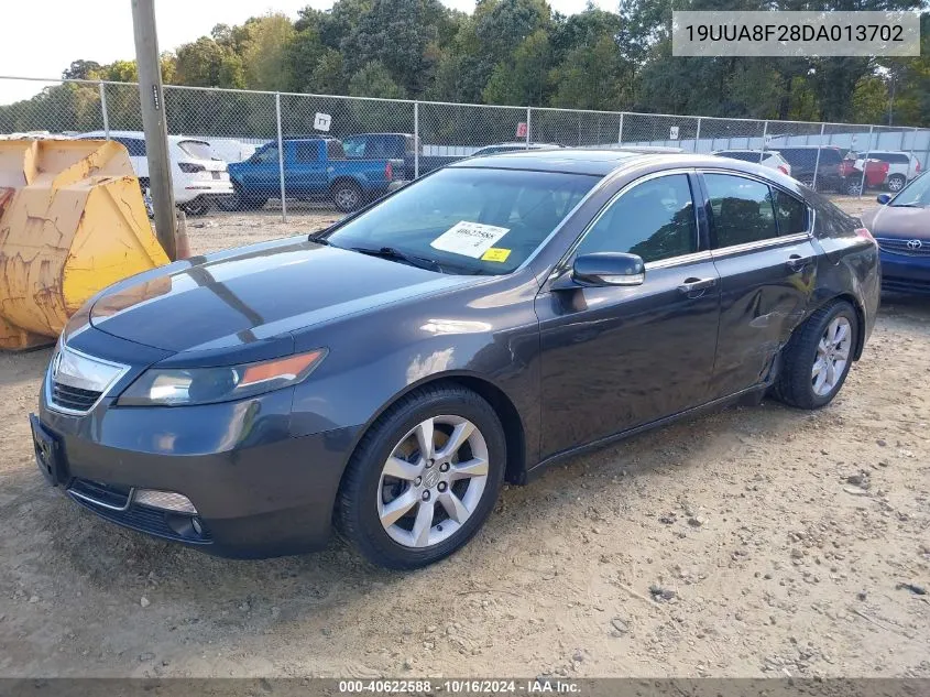 2013 Acura Tl 3.5 VIN: 19UUA8F28DA013702 Lot: 40622588